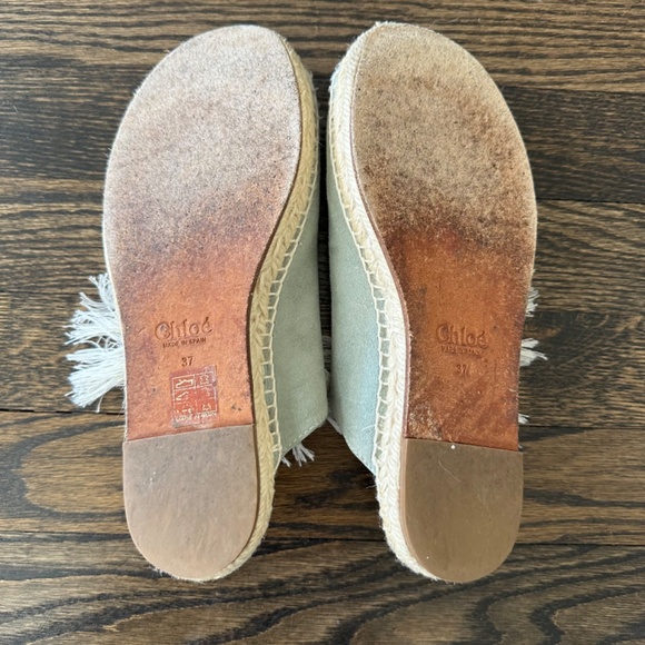 CHLOE "Harper" Suede Espadrilles 37 *Original Box + Dust Bags - Picture 8 of 13